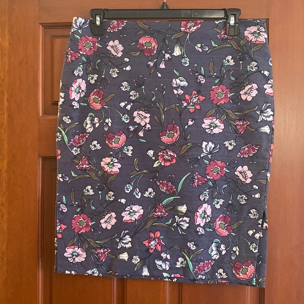Ann Taylor Loft flower skirt size 14.